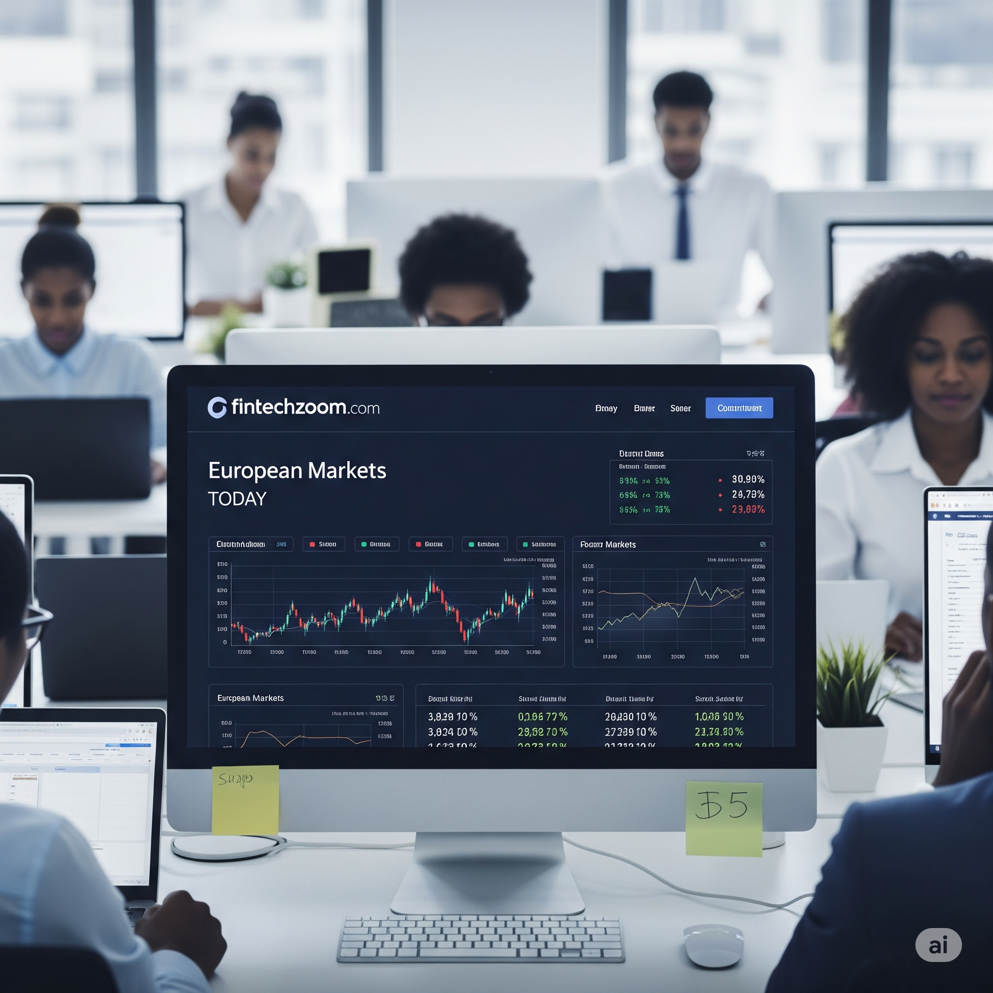 fintechzoom.com european markets today