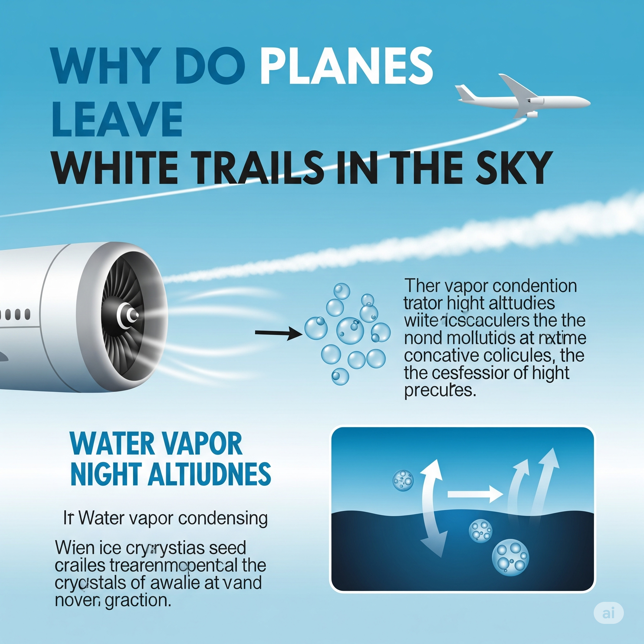 Why Do Planes Leave White Trails in the Sky?